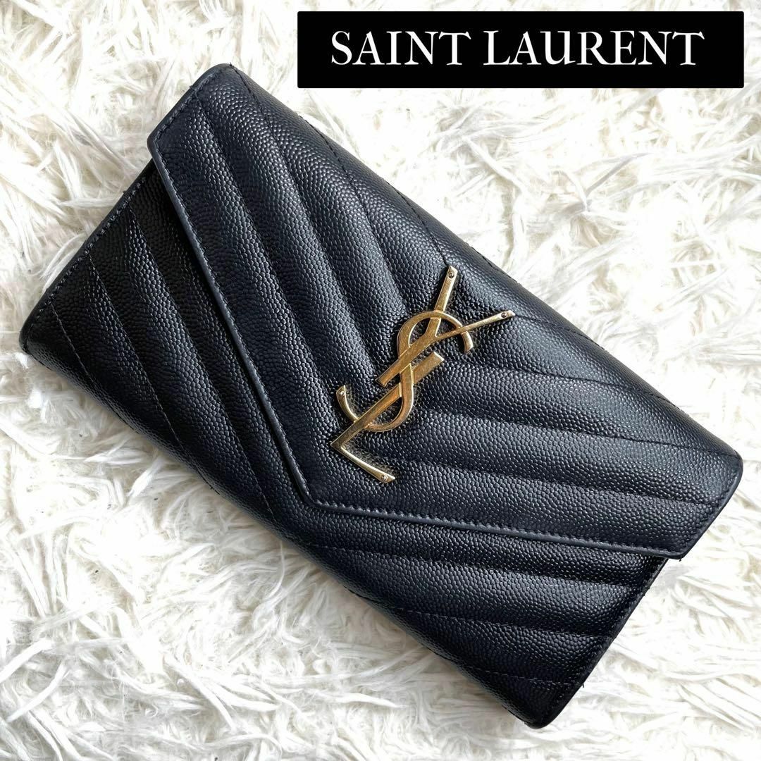 ⋟美品⋞ / YSL サンローラン カサンドラマテラッセラージフラップ