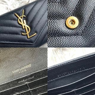 ⋟極美品⋞/ YSL カサンドラマテラッセラージフラップウォレット 372264
