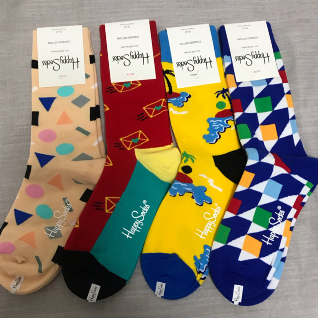Happy Socks  新品4足セット✴︎靴下屋  マリメッコ