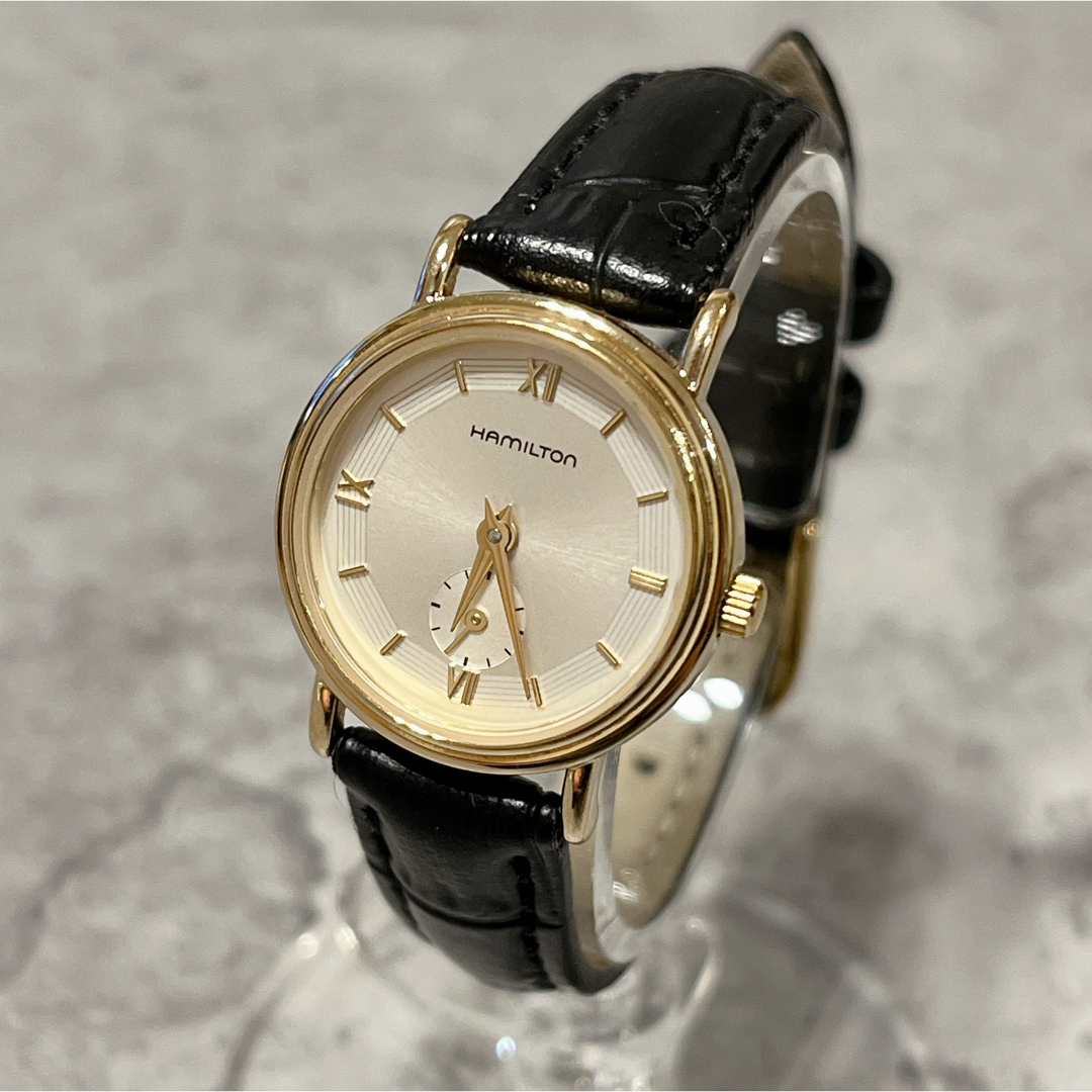 美品 HAMILTON ハミルトン 腕時計 6208 スモセコ ゴールドのサムネイル