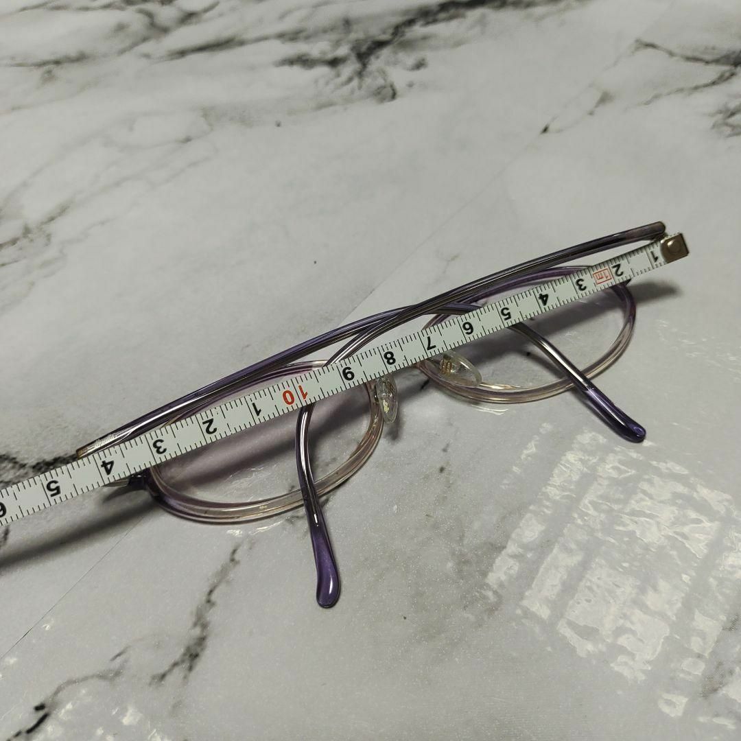 1925超美品　シルエット　メガネ　眼鏡　度強　6050 　パープル　クリア 3