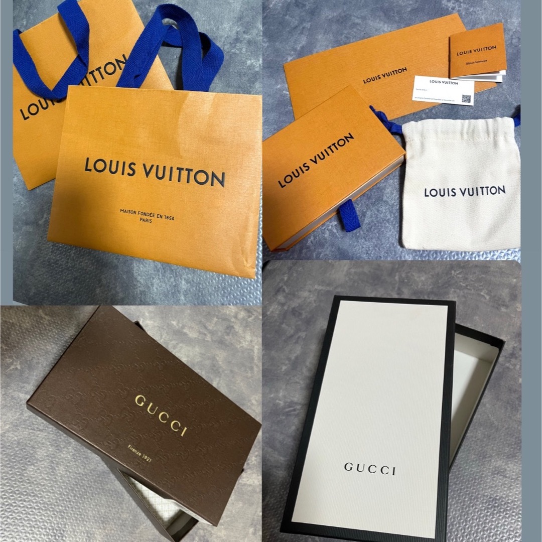 LOUIS VUITTON(ルイヴィトン)のVUITTON 紙袋 ショッパー ショップ袋 GUCCI 箱 レディースのバッグ(ショップ袋)の商品写真