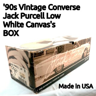 コンバース(CONVERSE)の【90s】ジャックパーセルの箱のみ/白キャンバス/27.5/USA製/オリジナル(スニーカー)
