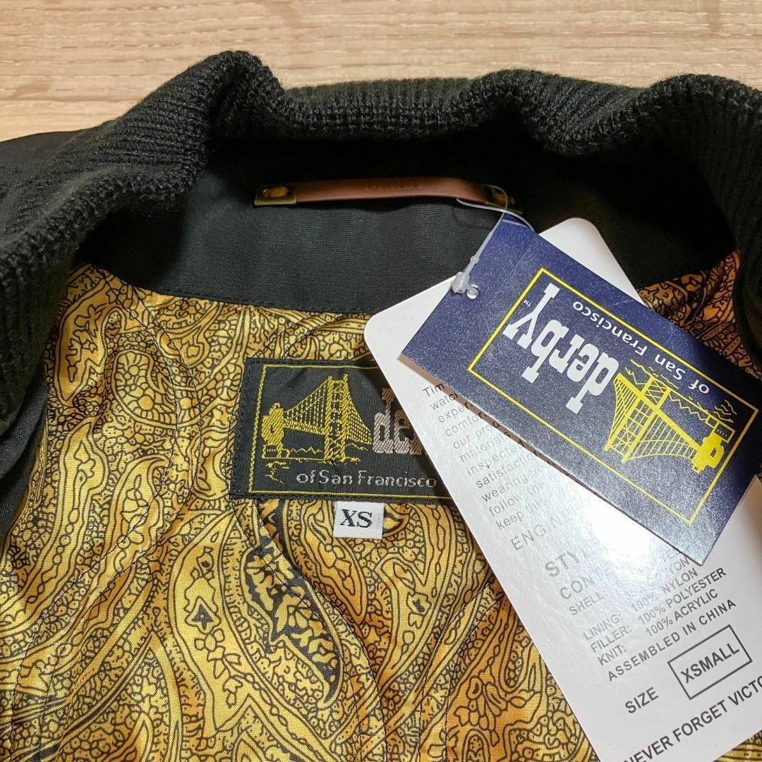 XS 入手困難 Derby Jacket ダービージャケット 黒 金 ペイズリー XS 入手困難 Derby Jacket ダービージャケット 黒 金 ペイズリー