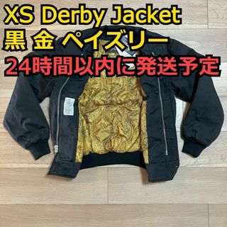 XS 入手困難 Derby Jacket ダービージャケット 黒 金 ペイズリー(その他)