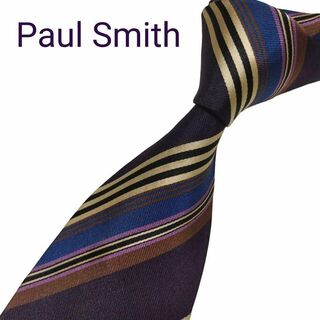 Paul Smith - 【日本製】ポールスミス ネクタイ パープル ストライプ ...