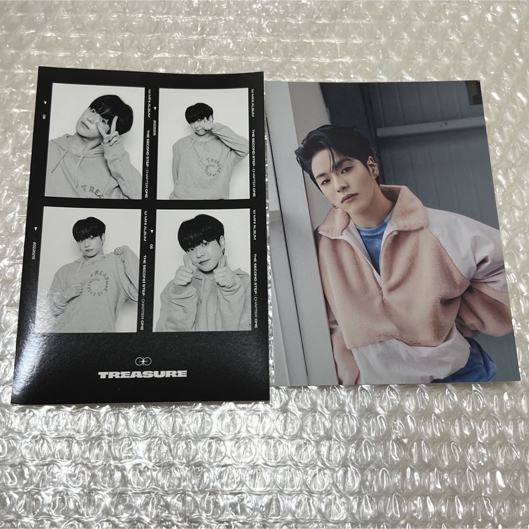 TREASURE ポストカード ジェヒョク JIKJIN 4cut 4カット エンタメ/ホビーのCD(K-POP/アジア)の商品写真