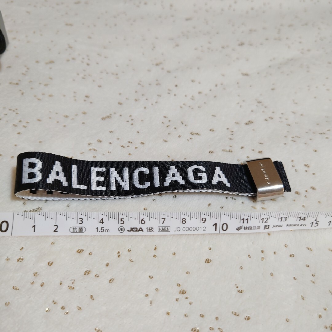 Balenciaga(バレンシアガ)のギフトレシート付★BALENCIAGA☆ブレスレット ブラック メンズのアクセサリー(ブレスレット)の商品写真