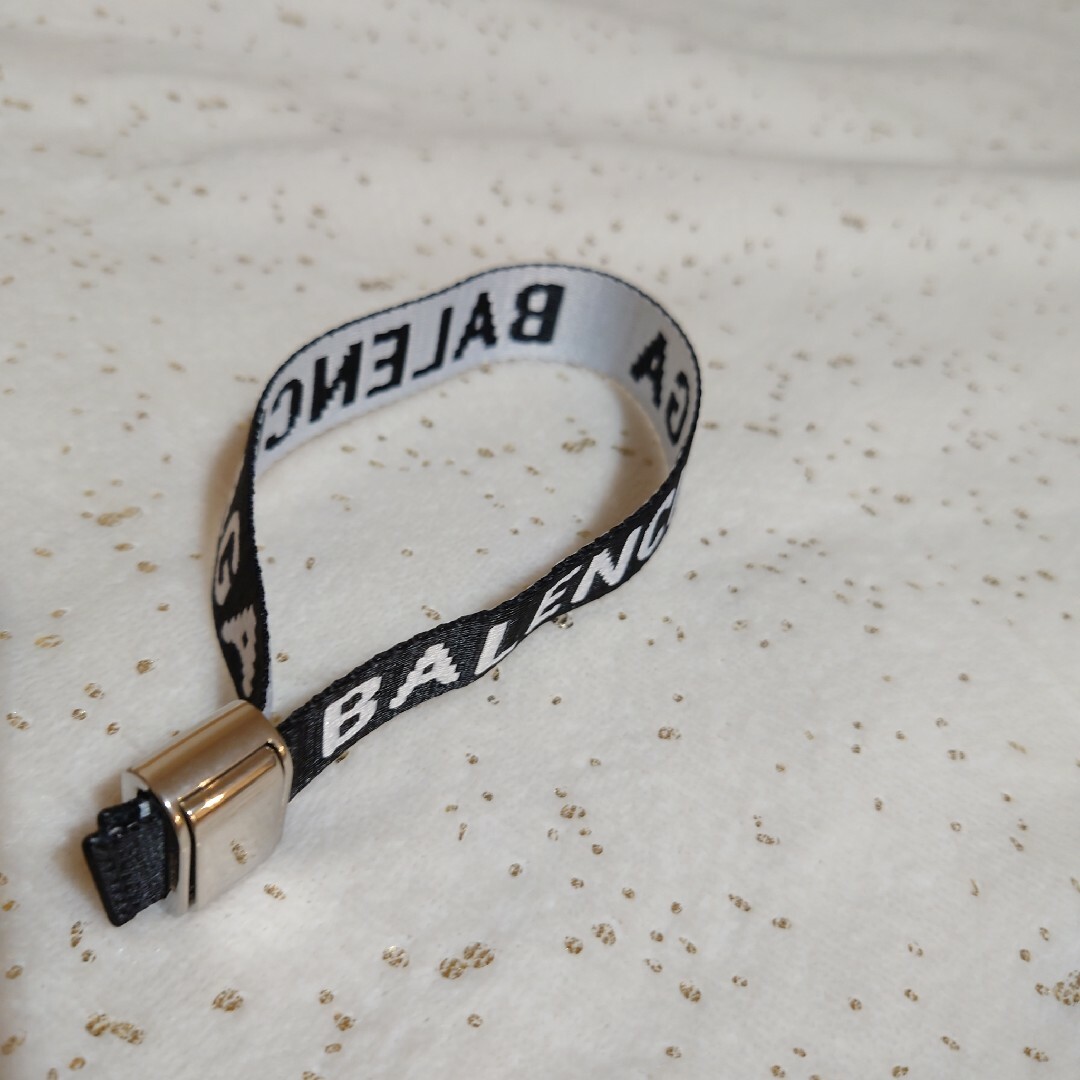 Balenciaga(バレンシアガ)のギフトレシート付★BALENCIAGA☆ブレスレット ブラック メンズのアクセサリー(ブレスレット)の商品写真