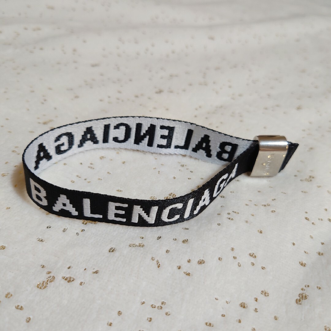 Balenciaga(バレンシアガ)のギフトレシート付★BALENCIAGA☆ブレスレット ブラック メンズのアクセサリー(ブレスレット)の商品写真