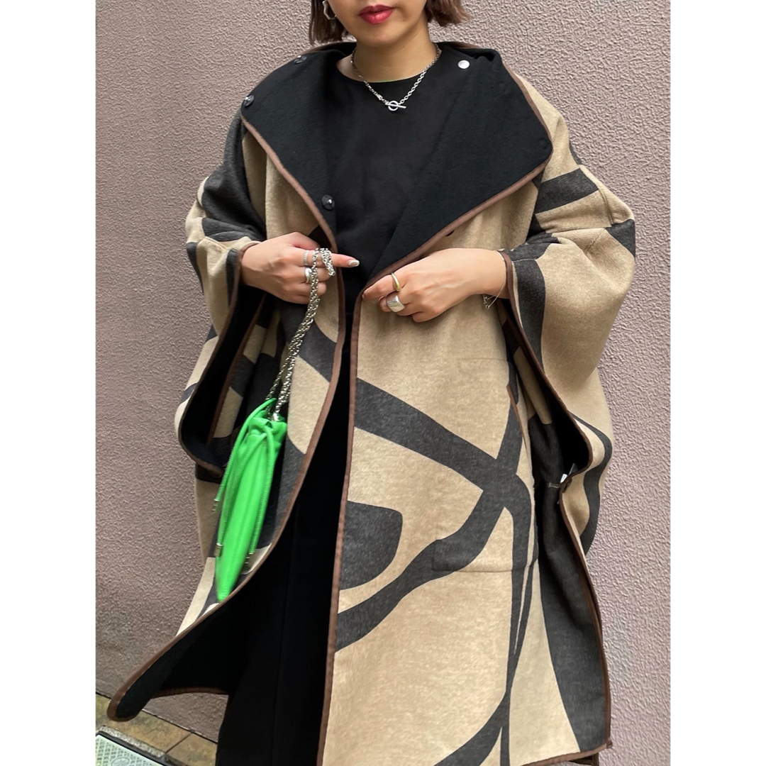 新品未使用 Ameri REVERSIBLE COLOR PONCHO COAT | フリマアプリ ラクマ