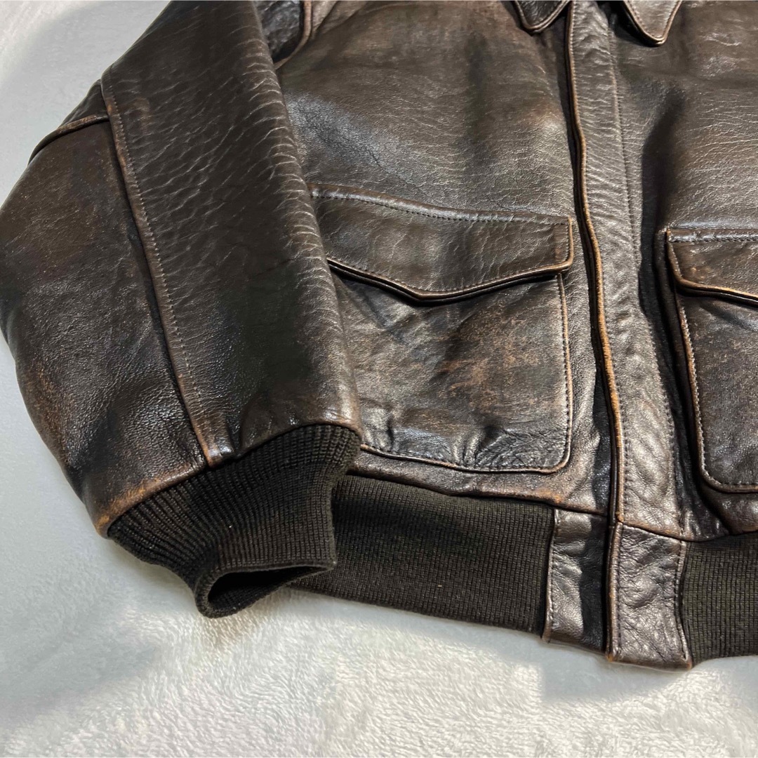 90's old avirex A-2 leather jacket