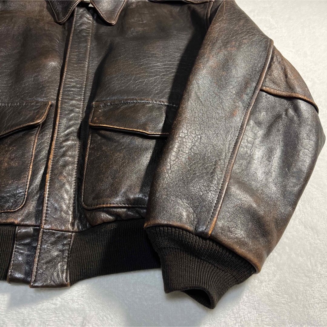 90's old avirex A-2 leather jacket