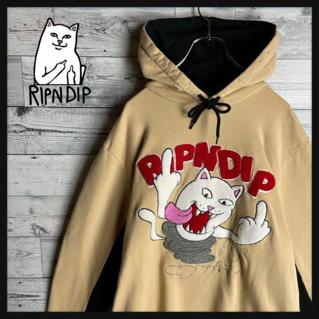 美品　ripndip パーカー　刺繍　送料込み