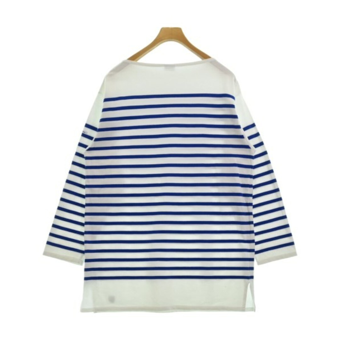 ORCIVAL(オーシバル)のORCIVAL Tシャツ・カットソー 7(XXL位) 白x青(ボーダー) 【古着】【中古】 メンズのトップス(Tシャツ/カットソー(半袖/袖なし))の商品写真
