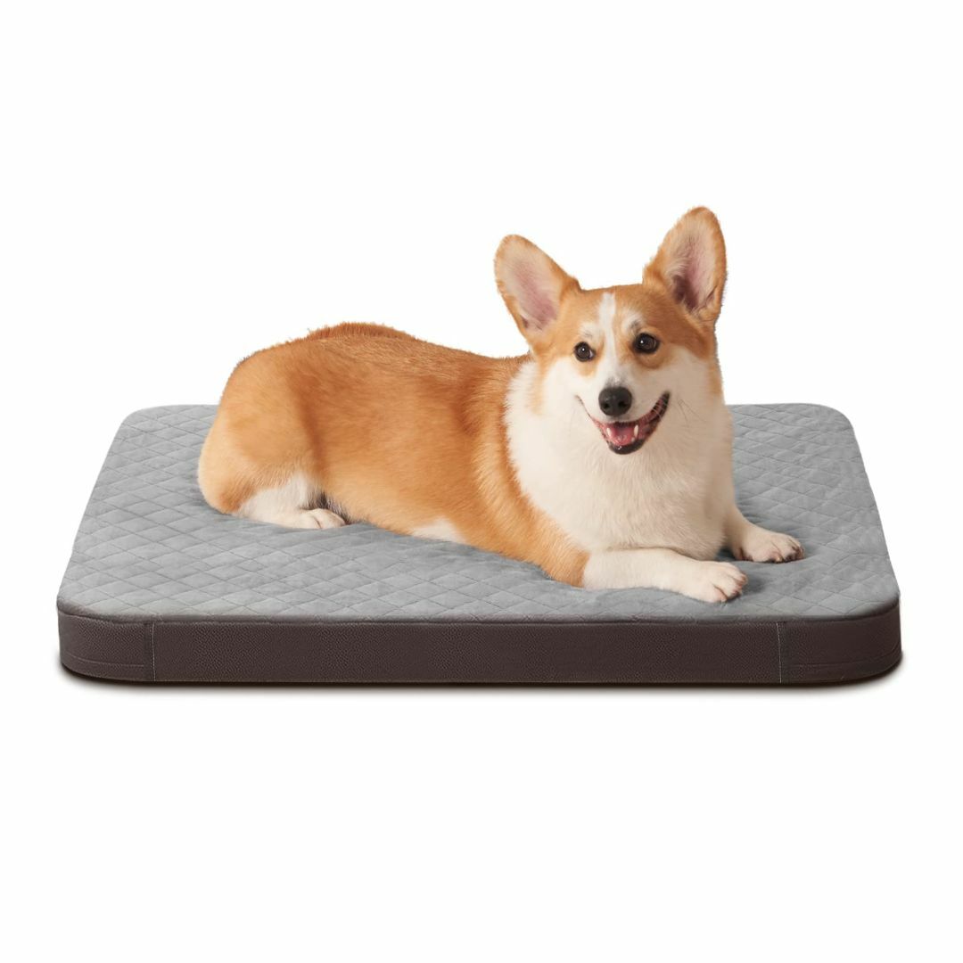 【色: グレー】JoicyCo 犬ベッド 中型犬 ペットベッド 犬ベッドクッショ