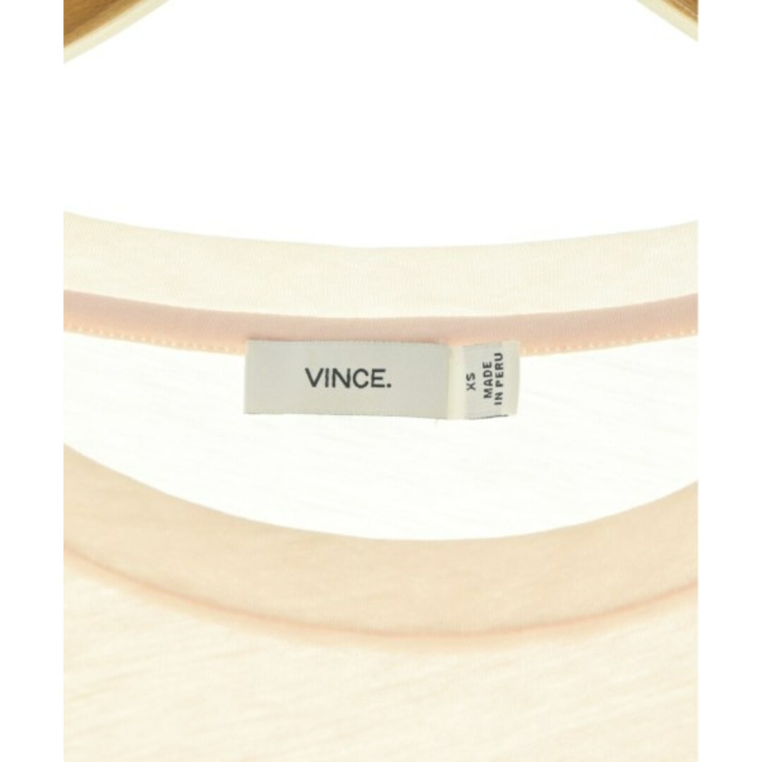 Vince(ビンス)のVince ヴィンス Tシャツ・カットソー XS ピンク 【古着】【中古】 レディースのトップス(カットソー(半袖/袖なし))の商品写真