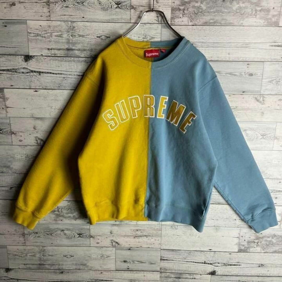 supreme バイカラーアーチロゴ　スウェット