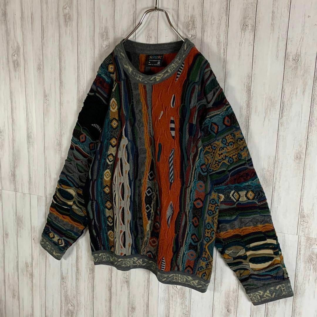 【幻の1点モノ】coogi クージー 立体 編込み 3Dニット 即完売モデル