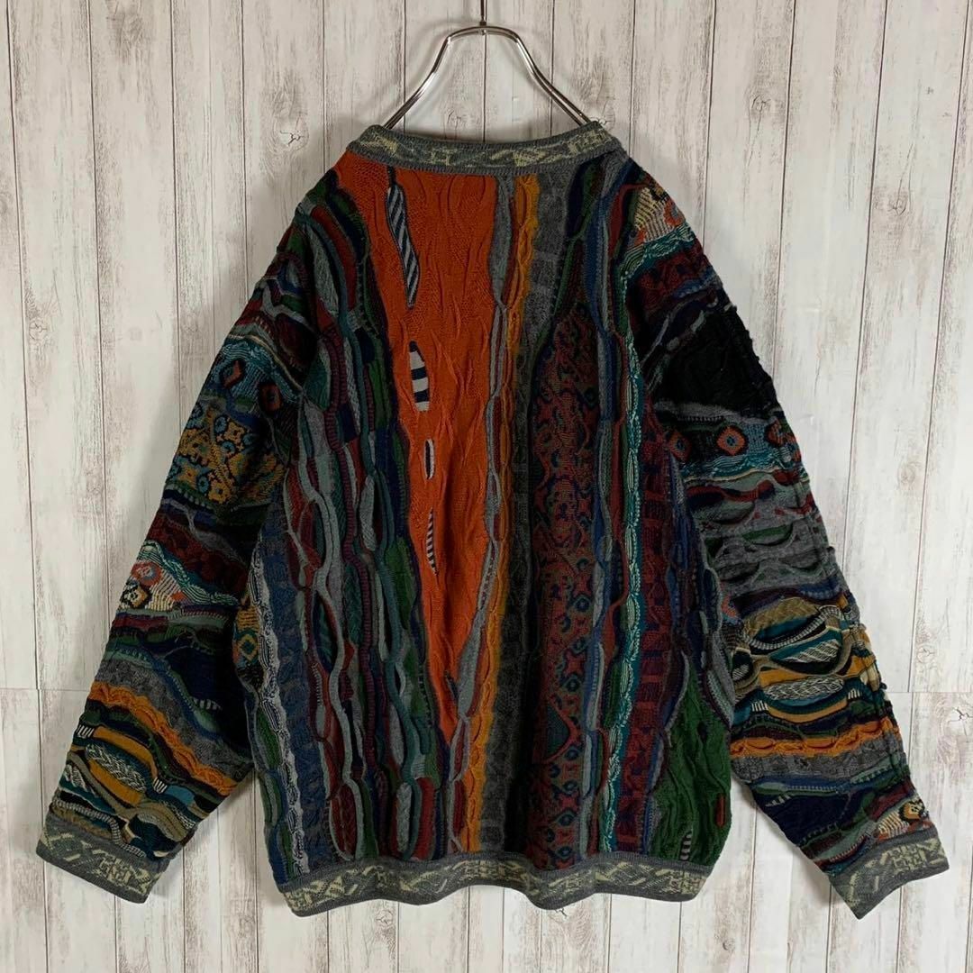 【幻の1点モノ】coogi クージー 立体 3Dカーディガン　希少 即完売モデル