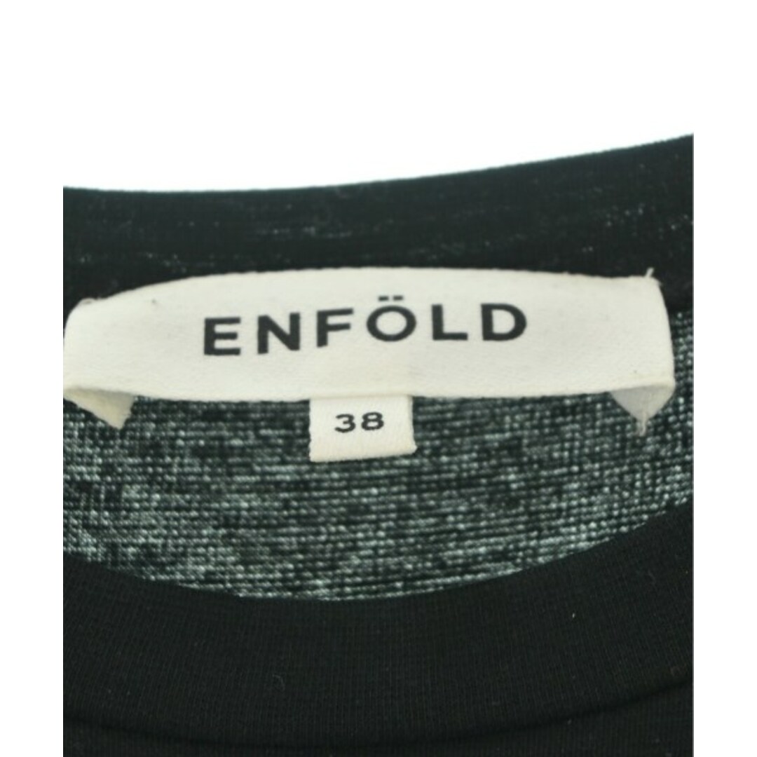 ENFOLD(エンフォルド)のENFOLD エンフォルド ノースリーブ 38(M位) 黒 【古着】【中古】 レディースのトップス(タンクトップ)の商品写真