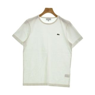 ラコステ(LACOSTE)のLACOSTE ラコステ Tシャツ・カットソー 3(M位) 白 【古着】【中古】(Tシャツ/カットソー(半袖/袖なし))