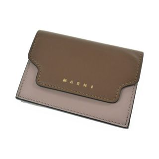 マルニ(Marni)のMARNI マルニ 財布・コインケース - 赤x茶xピンク 【古着】【中古】(財布)