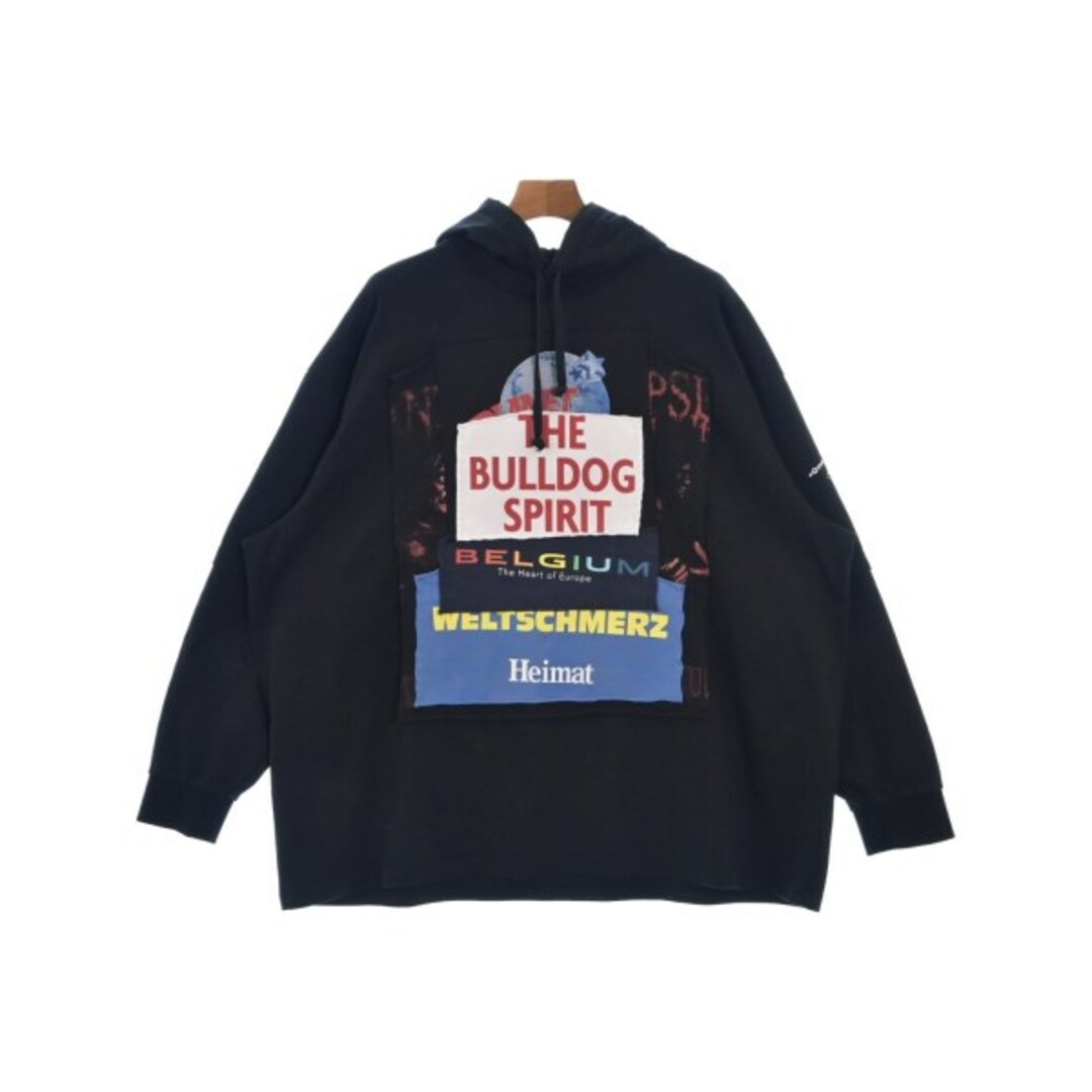 VETEMENTS ヴェトモン パーカー S 黒 【古着】【中古】 | フリマアプリ ラクマ