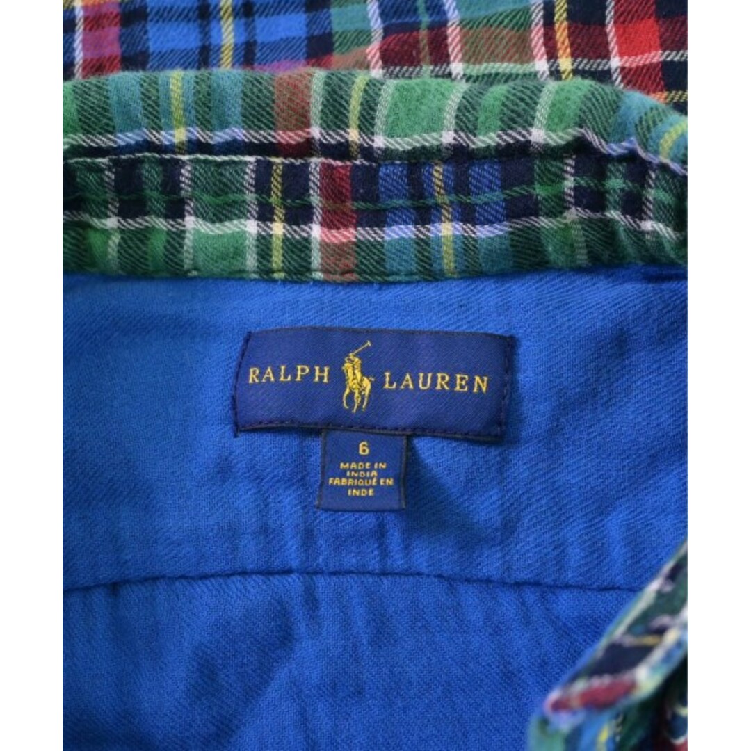 Ralph Lauren(ラルフローレン)のRalph Lauren シャツ 120cm 緑x青x赤x黒等(チェック) 【古着】【中古】 キッズ/ベビー/マタニティのキッズ服女の子用(90cm~)(ブラウス)の商品写真