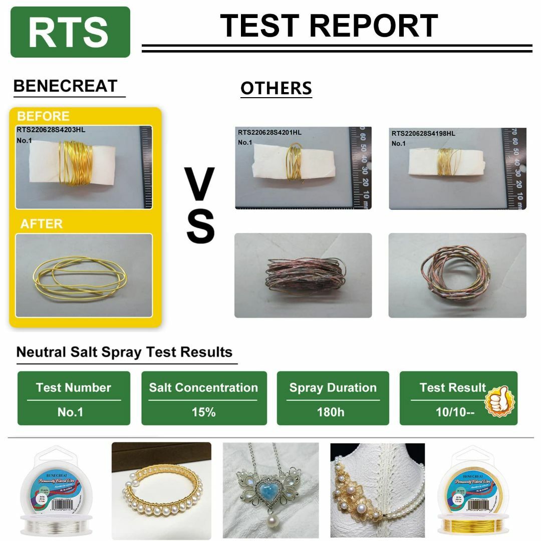 【色: 線径0.8㎜/0.5㎜/0.3㎜・シルバー】BENECREAT 3巻きセ