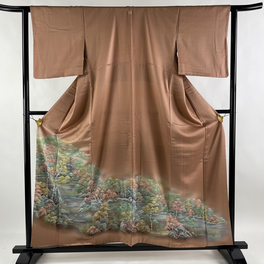 色留袖 身丈157.5cm 裄丈62.5cm 正絹 美品 秀品