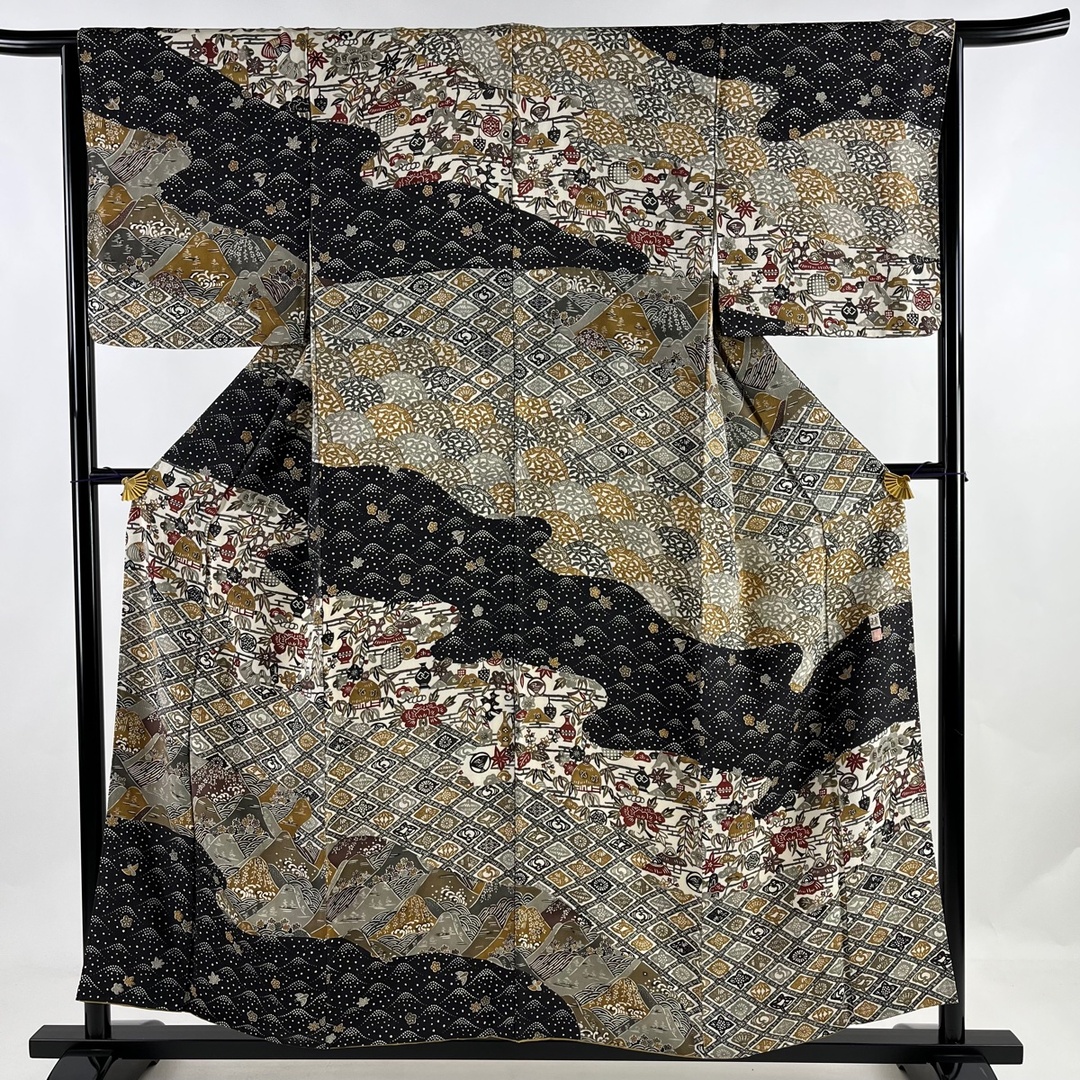 訪問着 身丈155.5cm 裄丈65cm 正絹 美品 逸品