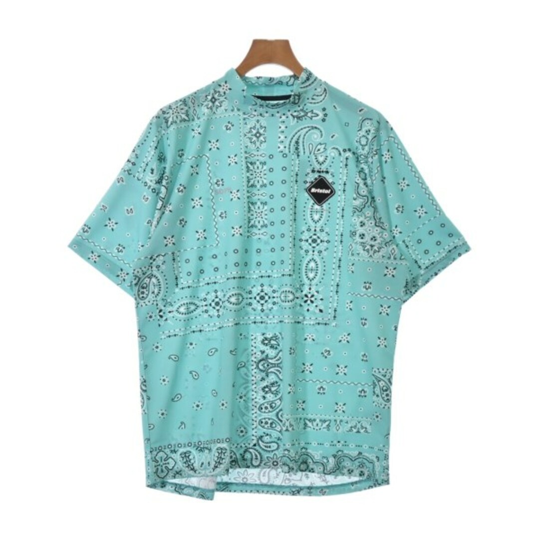 F.C.R.B エフシーアールビー Tシャツ・カットソー XL 水色系(総柄)