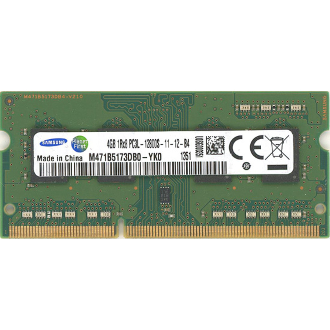 SAMSUNG(サムスン)のSAMSUNG　M471B5173DB0-YK0　SODIMM DDR3 PC3L-12800S 4GB スマホ/家電/カメラのPC/タブレット(PCパーツ)の商品写真