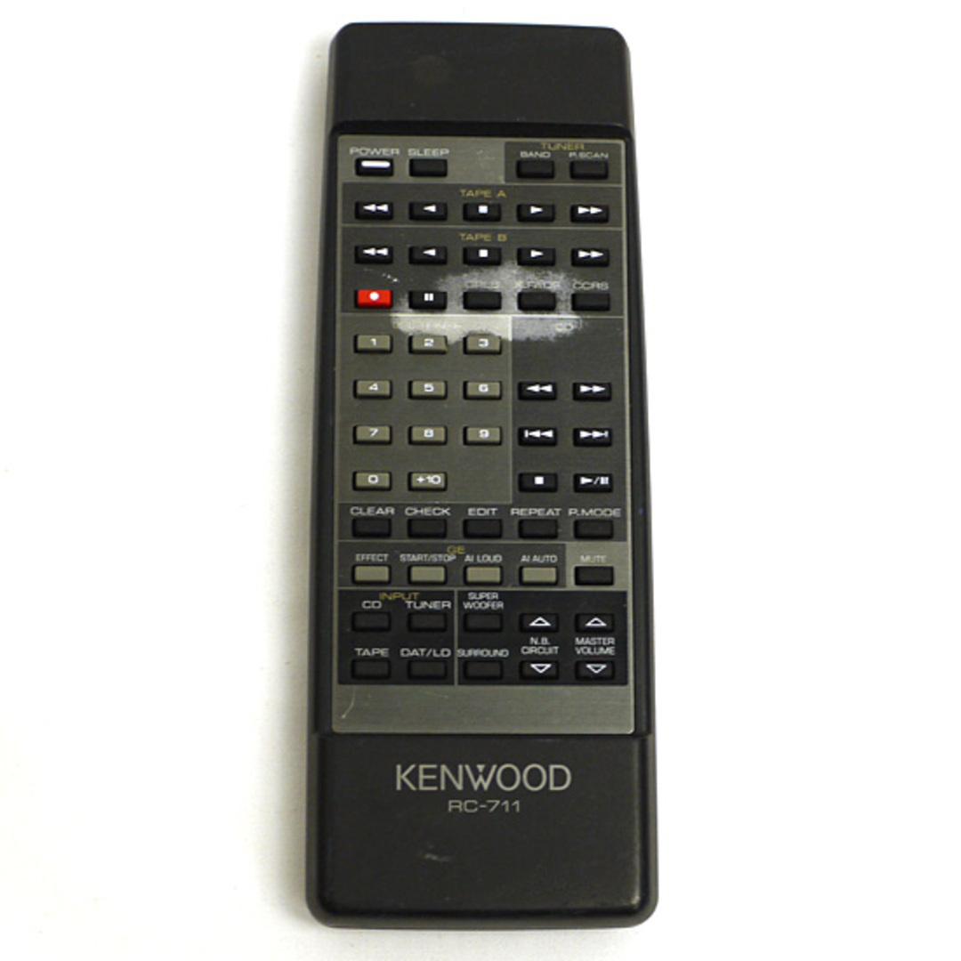 KENWOOD(ケンウッド)のKENWOOD　オーディオ用リモコン　RC-711　本体いたみ スマホ/家電/カメラのオーディオ機器(その他)の商品写真