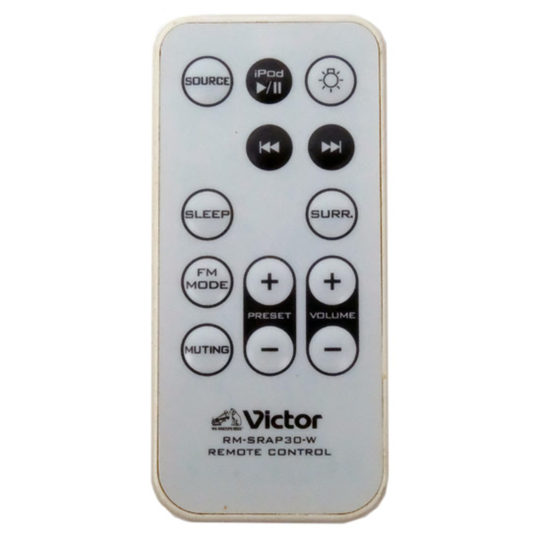 Victor(ビクター)のVictor　オーディオリモコン　RM-SRAP30-W スマホ/家電/カメラのオーディオ機器(その他)の商品写真