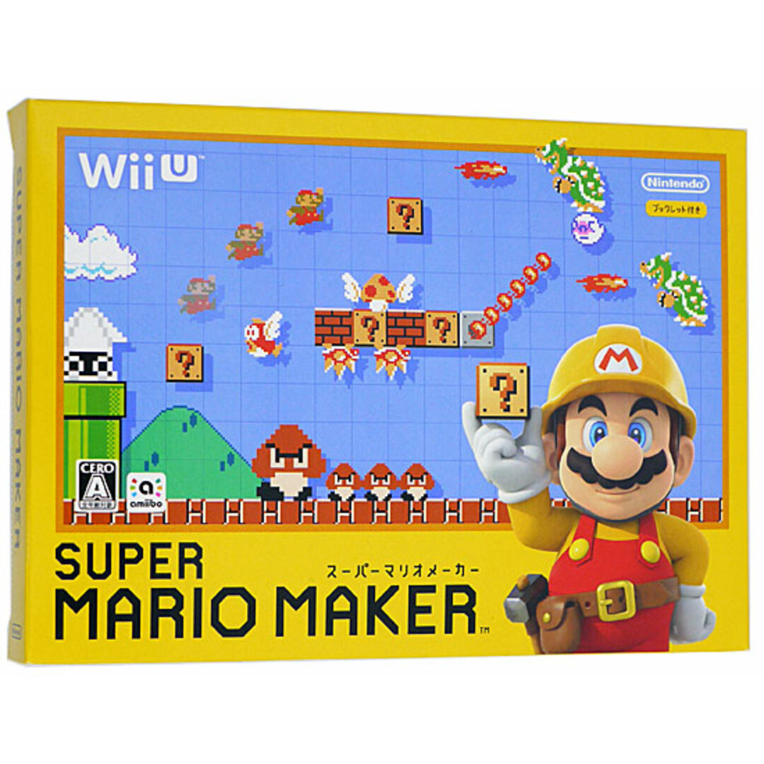Wii U(ウィーユー)のスーパーマリオメーカー/ブックレット付　Wii U エンタメ/ホビーのゲームソフト/ゲーム機本体(家庭用ゲームソフト)の商品写真