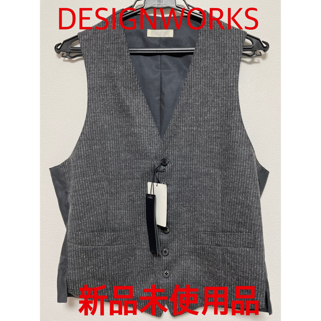 【新品未使用品】DESIGNWORKS ベスト ジレ メンズ