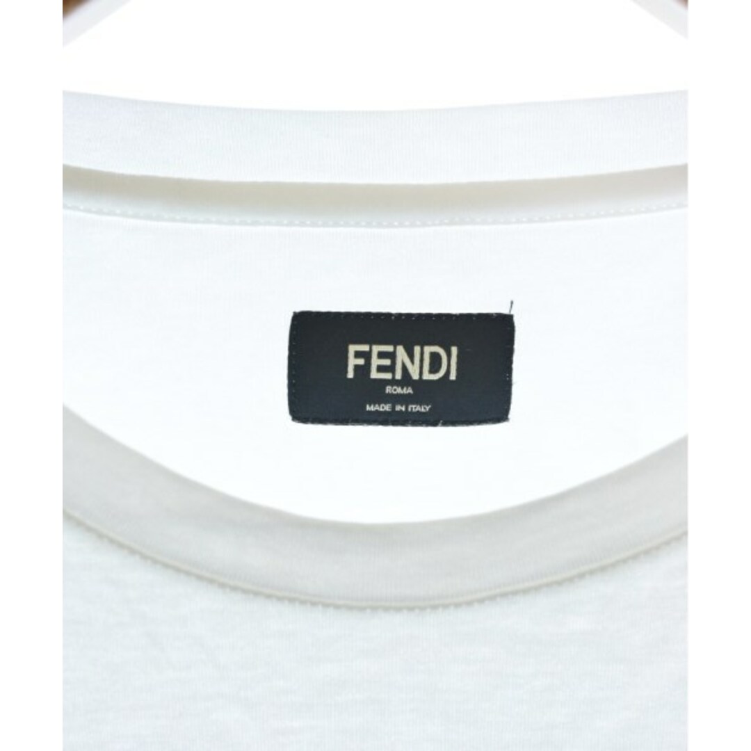 FENDI(フェンディ)のFENDI フェンディ Tシャツ・カットソー XS 白 【古着】【中古】 メンズのトップス(Tシャツ/カットソー(半袖/袖なし))の商品写真