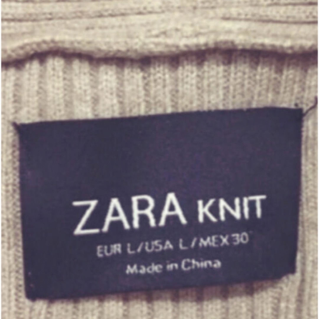 ZARA Knit  ブラウン　ニットカーディガン 2