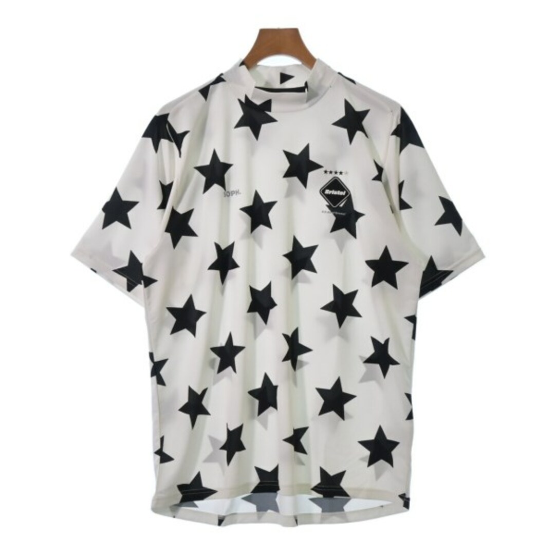 F.C.R.B エフシーアールビー Tシャツ・カットソー XL 白x黒(星柄)