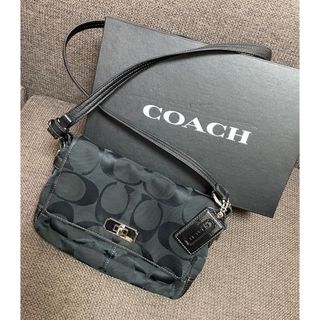 コーチ(COACH)のcoach コーチ　ショルダーバック　黒(ショルダーバッグ)