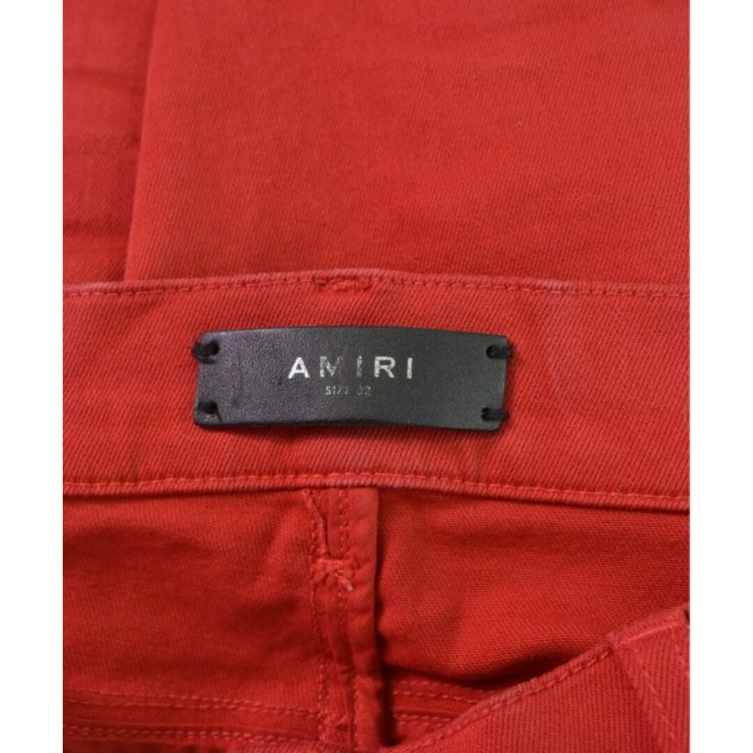 AMIRI - AMIRI アミリ デニムパンツ 48(L位) 赤 【古着】【中古】の