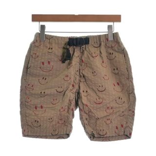 ワイルドシングス(WILDTHINGS)のWILD THINGS ショートパンツ XS ベージュx赤x茶(総柄) 【古着】【中古】(ショートパンツ)