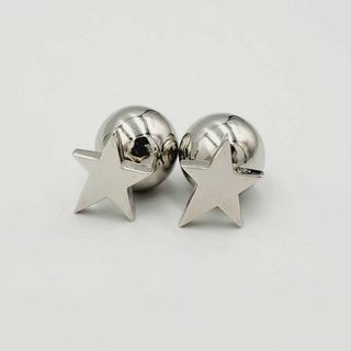 美品 ★MAYU★ ピアス 星 スター ボール シルバー ポーチ・箱付き