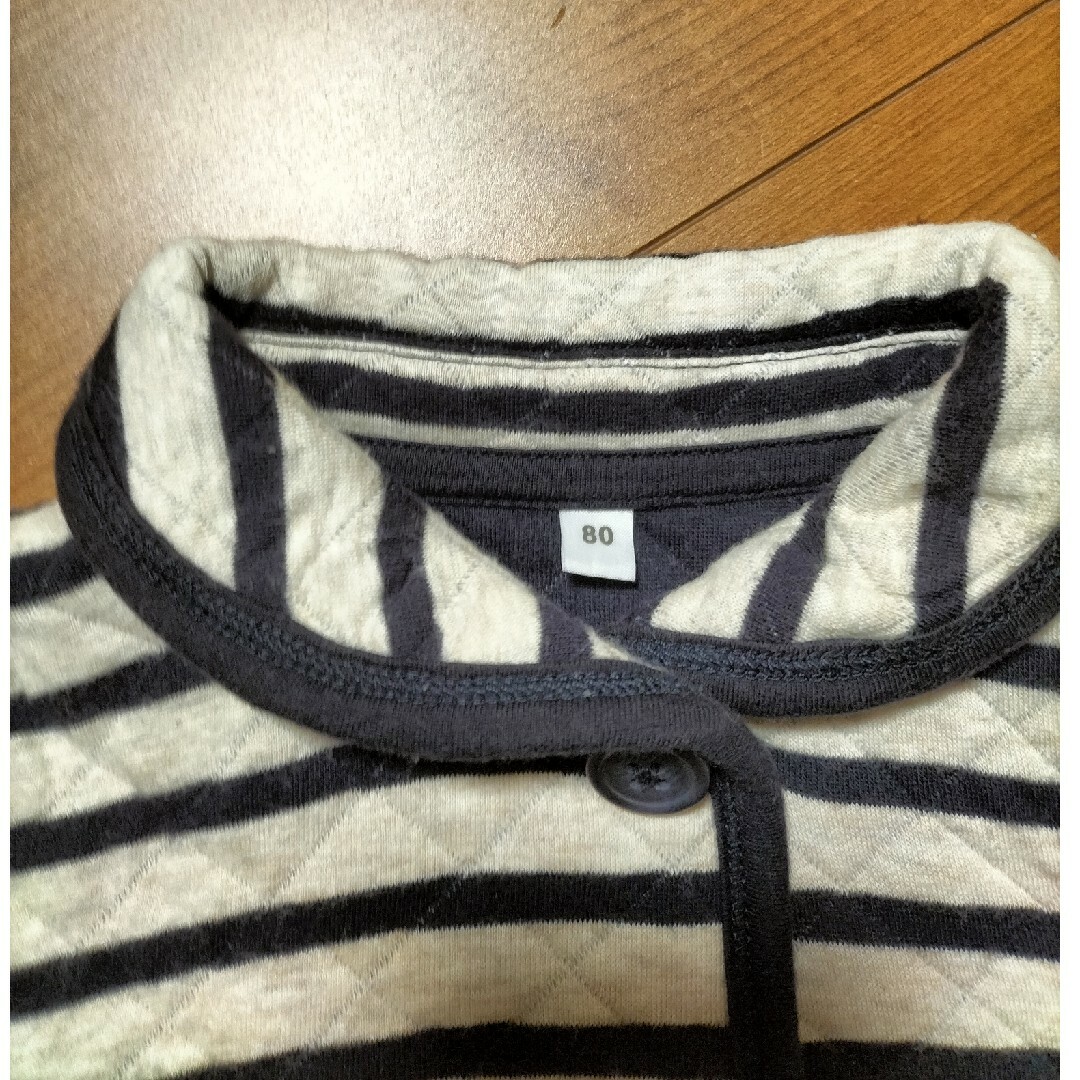 MUJI (無印良品)(ムジルシリョウヒン)の無印良品　ベビー　ジャケット　キルティング キッズ/ベビー/マタニティのベビー服(~85cm)(ジャケット/コート)の商品写真