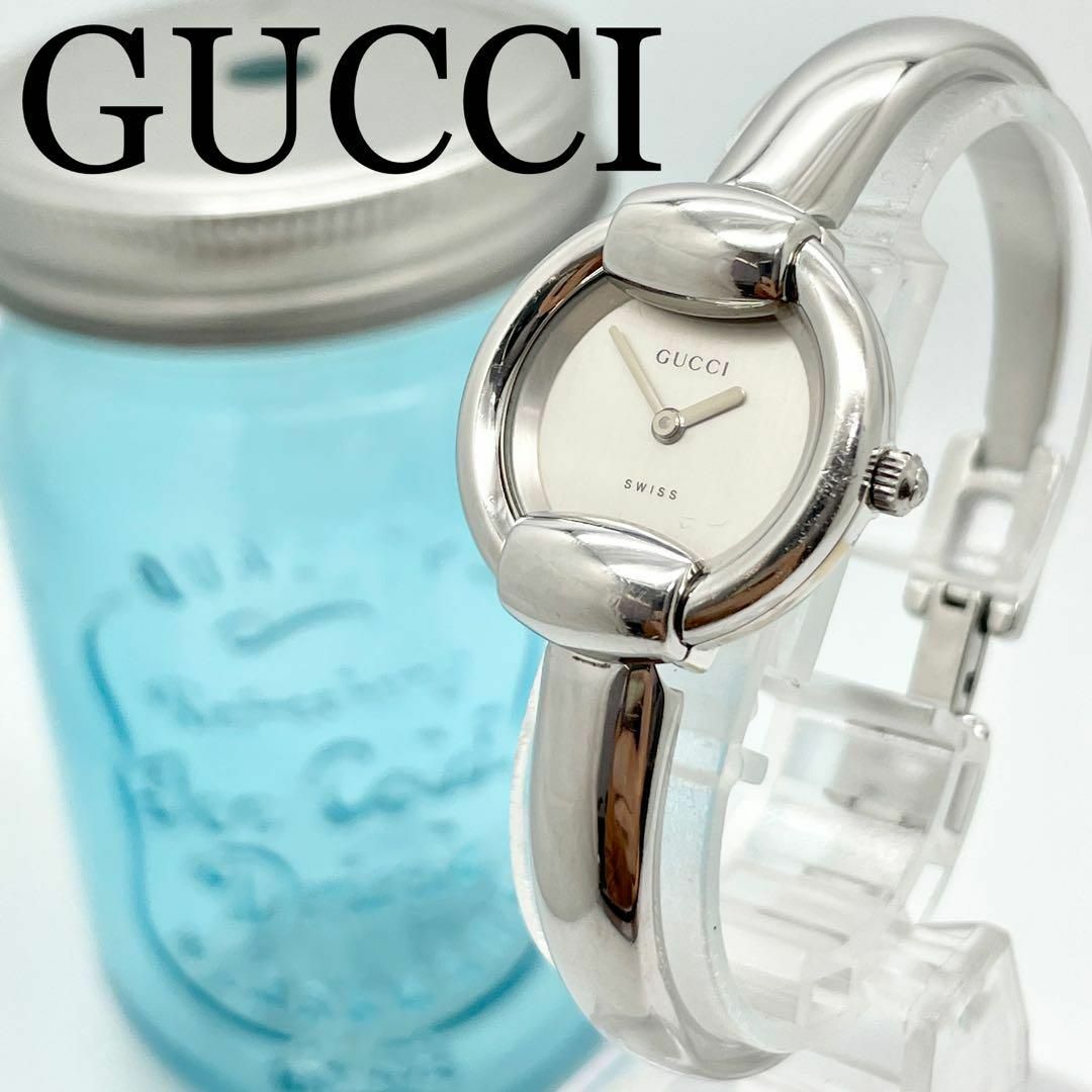 Gucci - 250 GUCCI グッチ時計 レディース腕時計 バングル シルバー