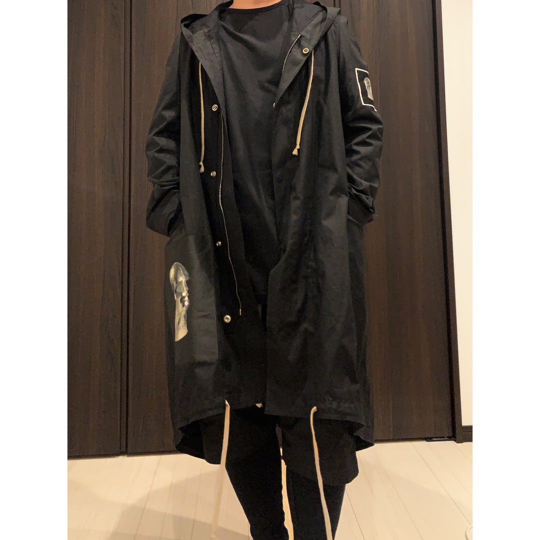 RICK OWENS DRKSHDW LONG HOODED JACKET M