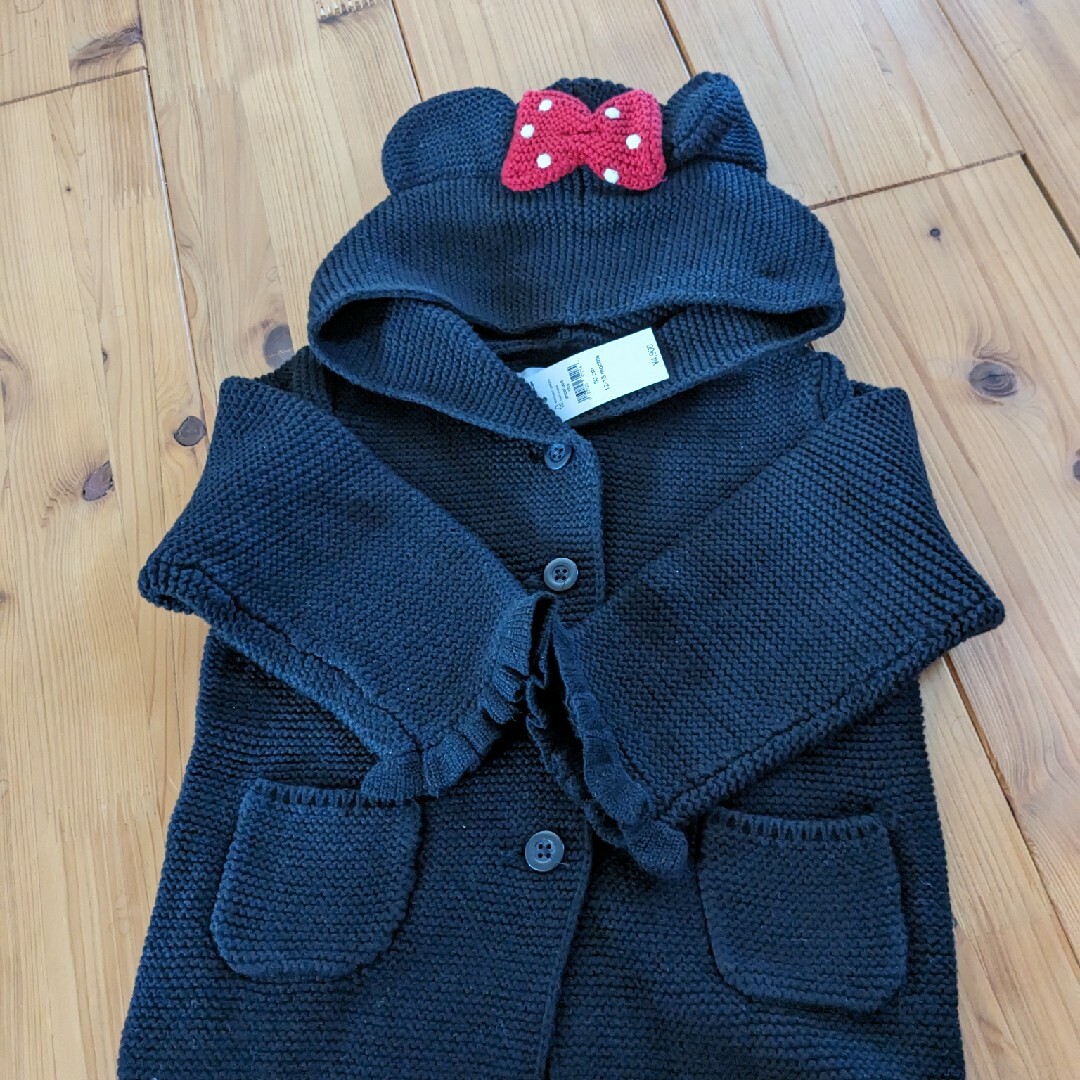 新品　babygap ミニーちゃん　ニットカーディガン80