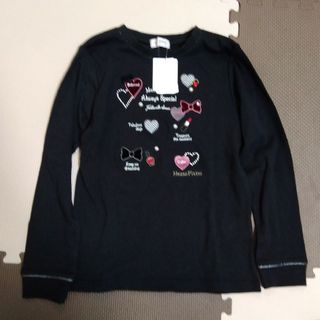 メゾピアノジュニア(mezzo piano junior)の140サイズ★新品★mezzo piano★ブラック★カットソー(Tシャツ/カットソー)